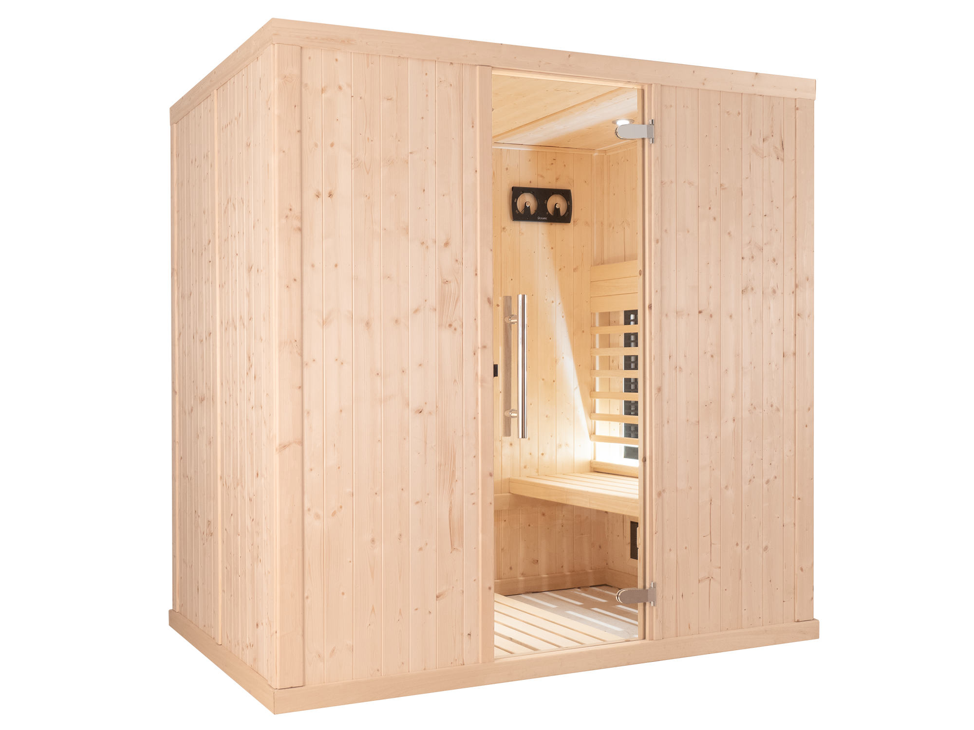 SAUNA DE INFRARROJOS PARA 4 PERSONAS - MODELO 2030P - BANCOS PARALELOS