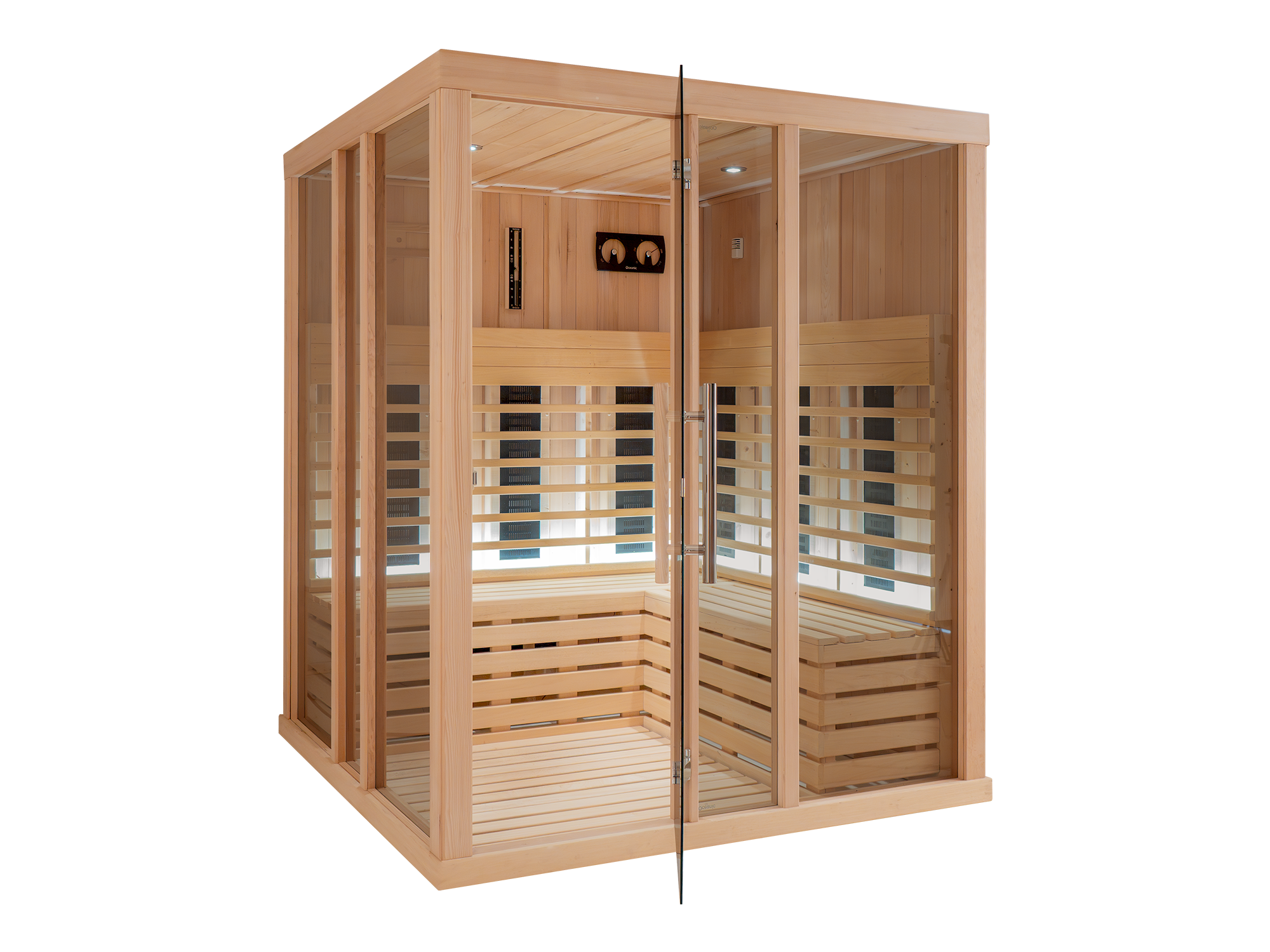 IR2525C HEM BR Finnish Sauna Cabin