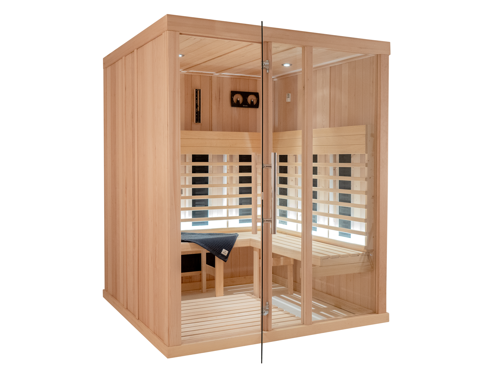 IR2525B HEM CL Home Infrared Sauna front left side