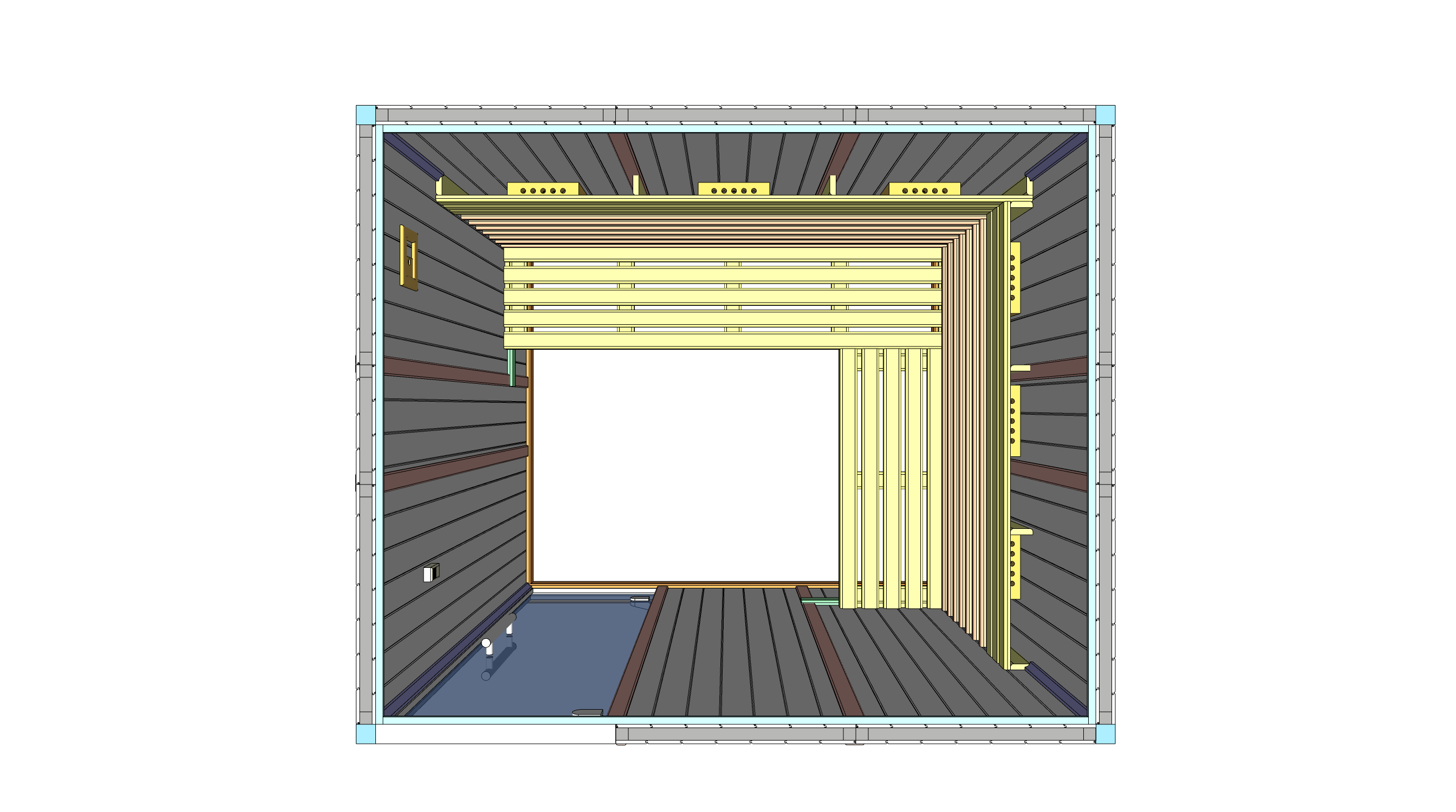 SAUNA DE INFRARROJOS PARA 4 PERSONAS - MODELO 2530L - BANCOS EN L