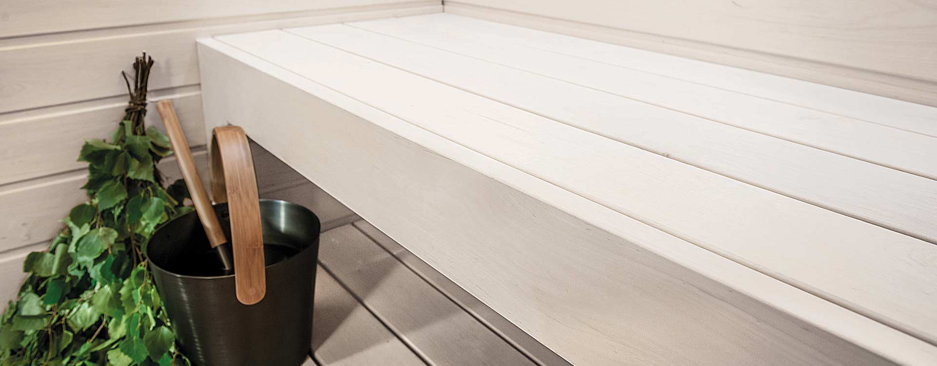 Artic White Sauna Paint Oceanic in association with Teknos