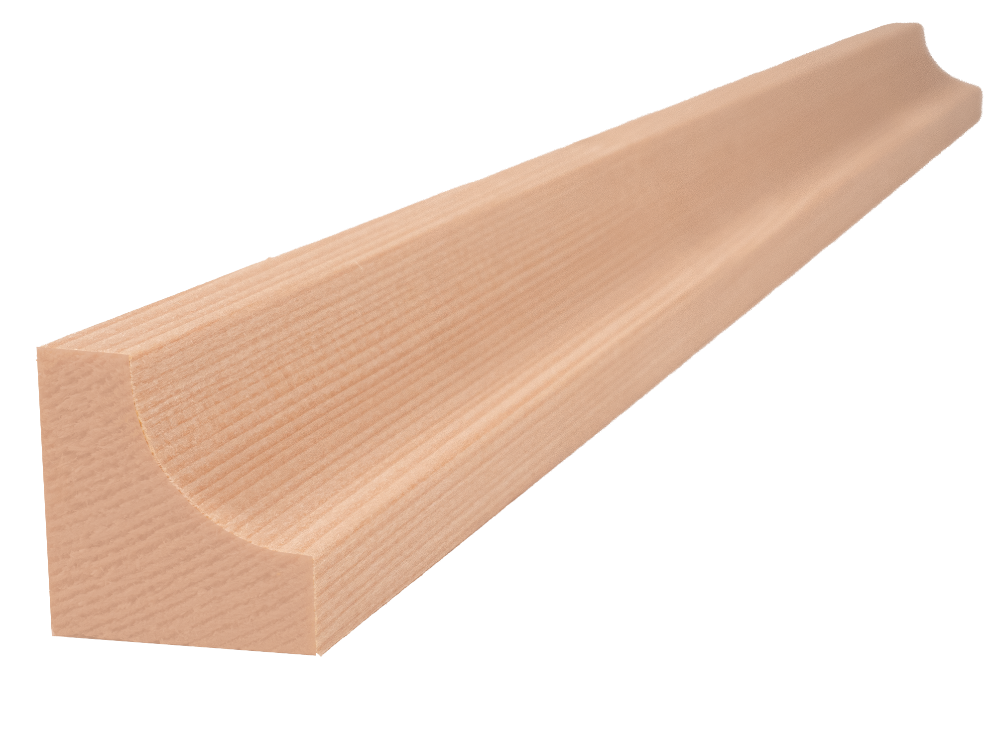 Hemlock Sauna Concave Moulding – 25 x 25 mm (pack of 4 units of 1855 mm)