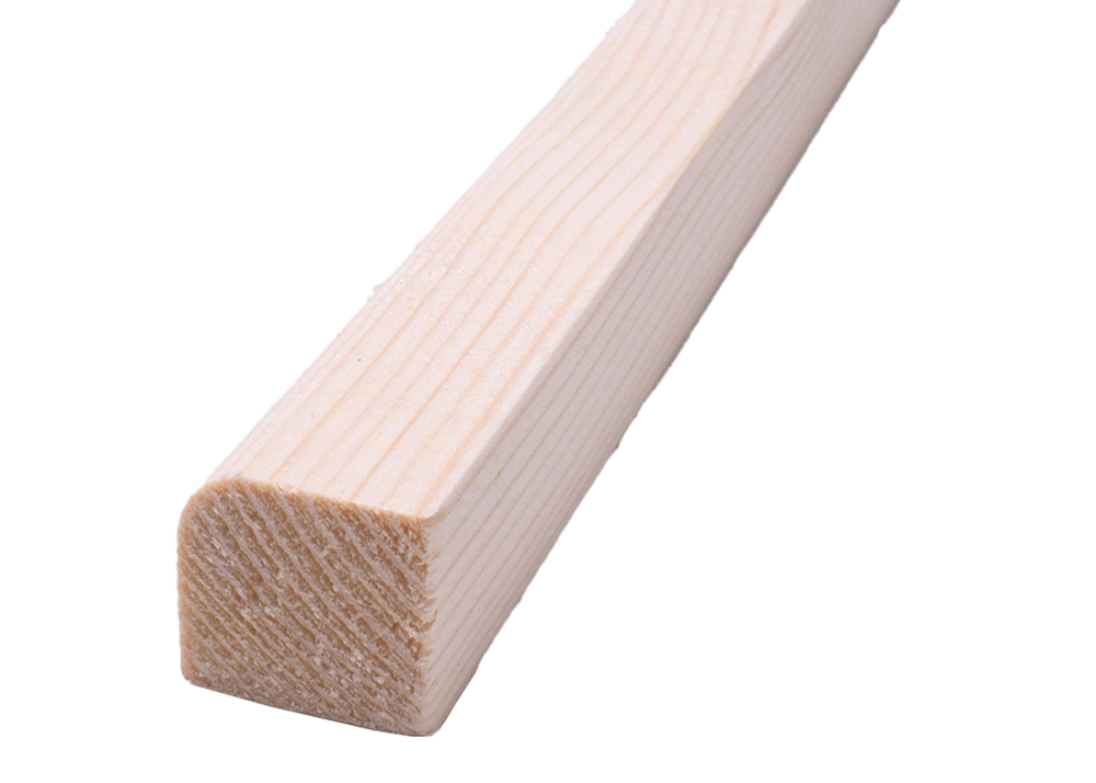 Spruce Sauna Corner Mould 19x19mm (4 lengths at 1855mm)