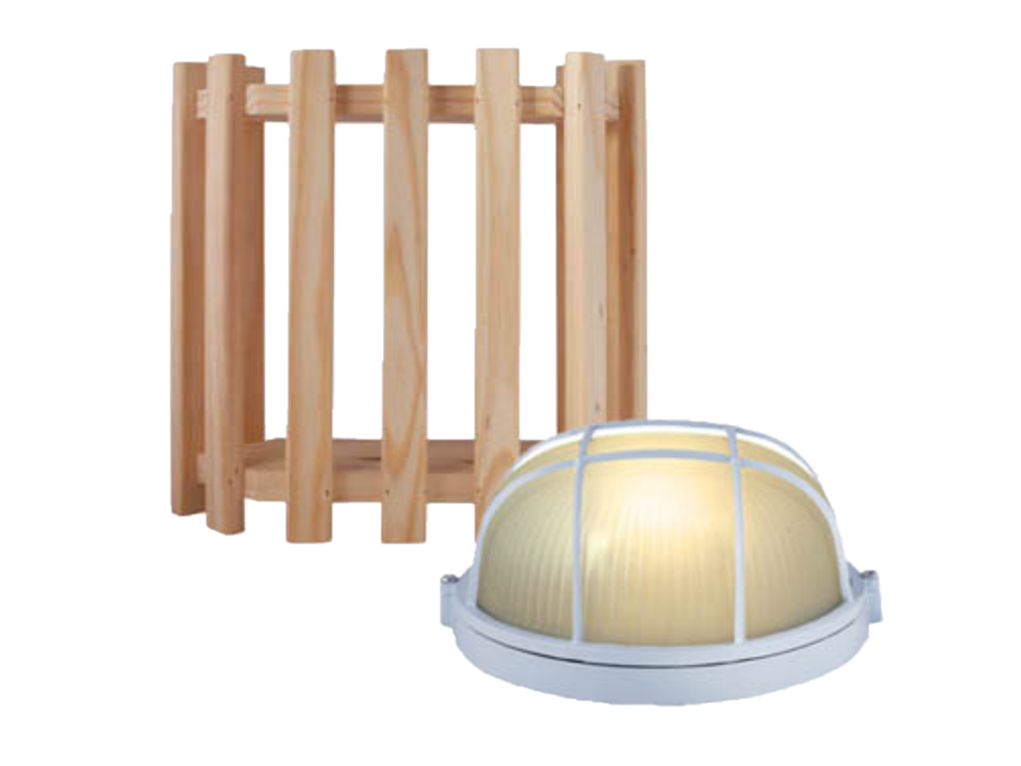 Éclairage pour sauna avec abat-jour