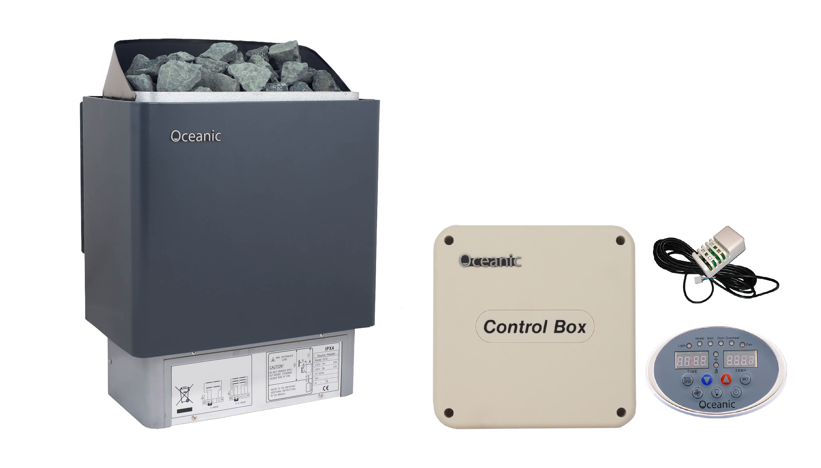 8kW Sauna Heater with Digital Remote Controls