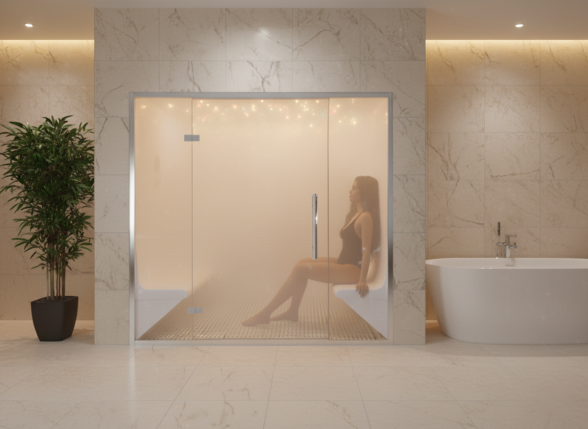 6B Roman Acrylic Steam Room 
