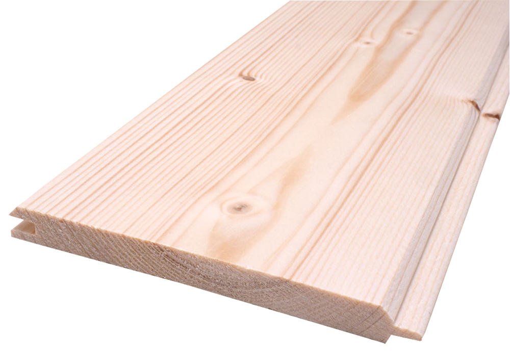 Spruce sauna cladding