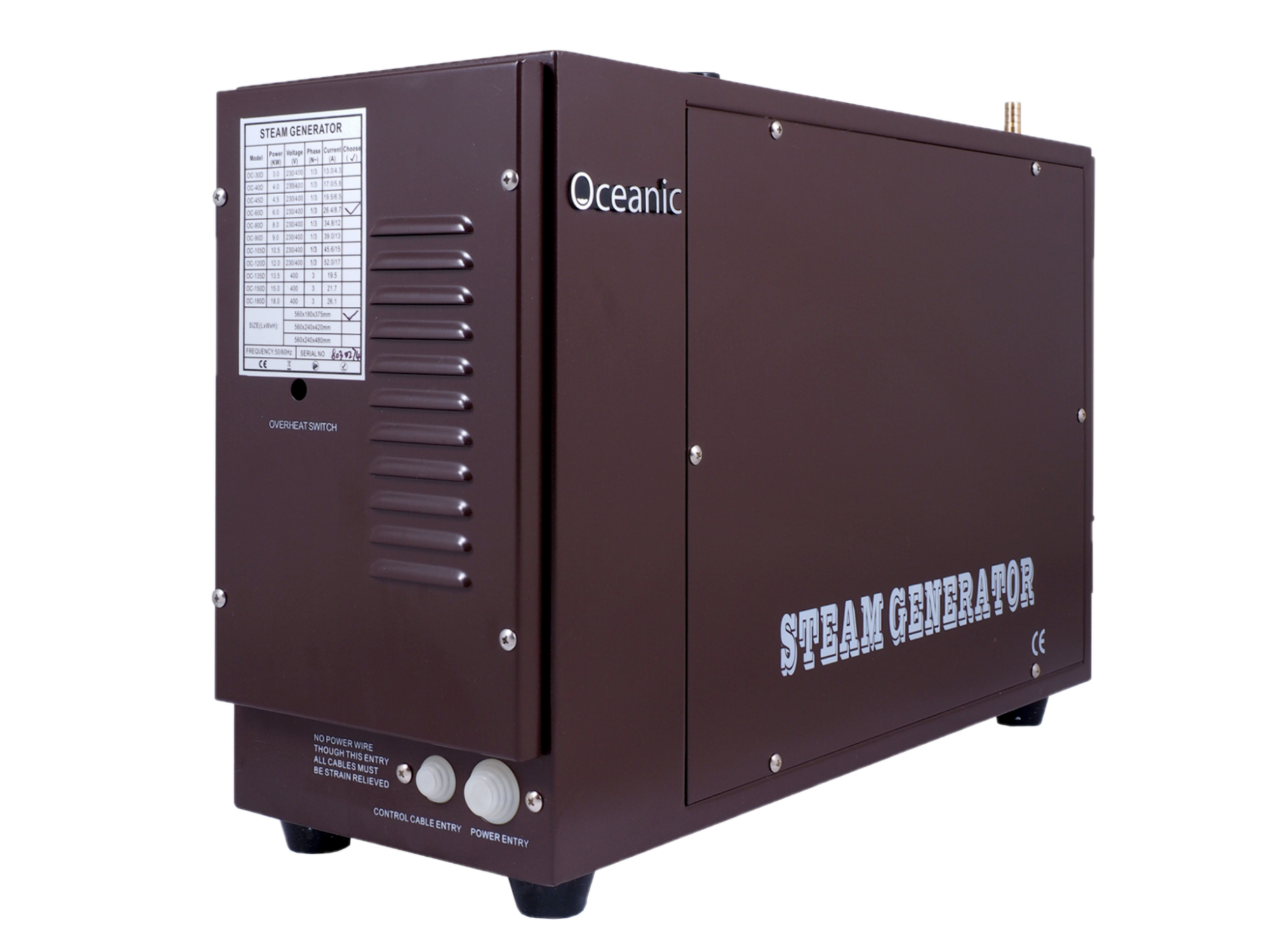 Oceanic OCD heavy-duty 15 kW steam generator