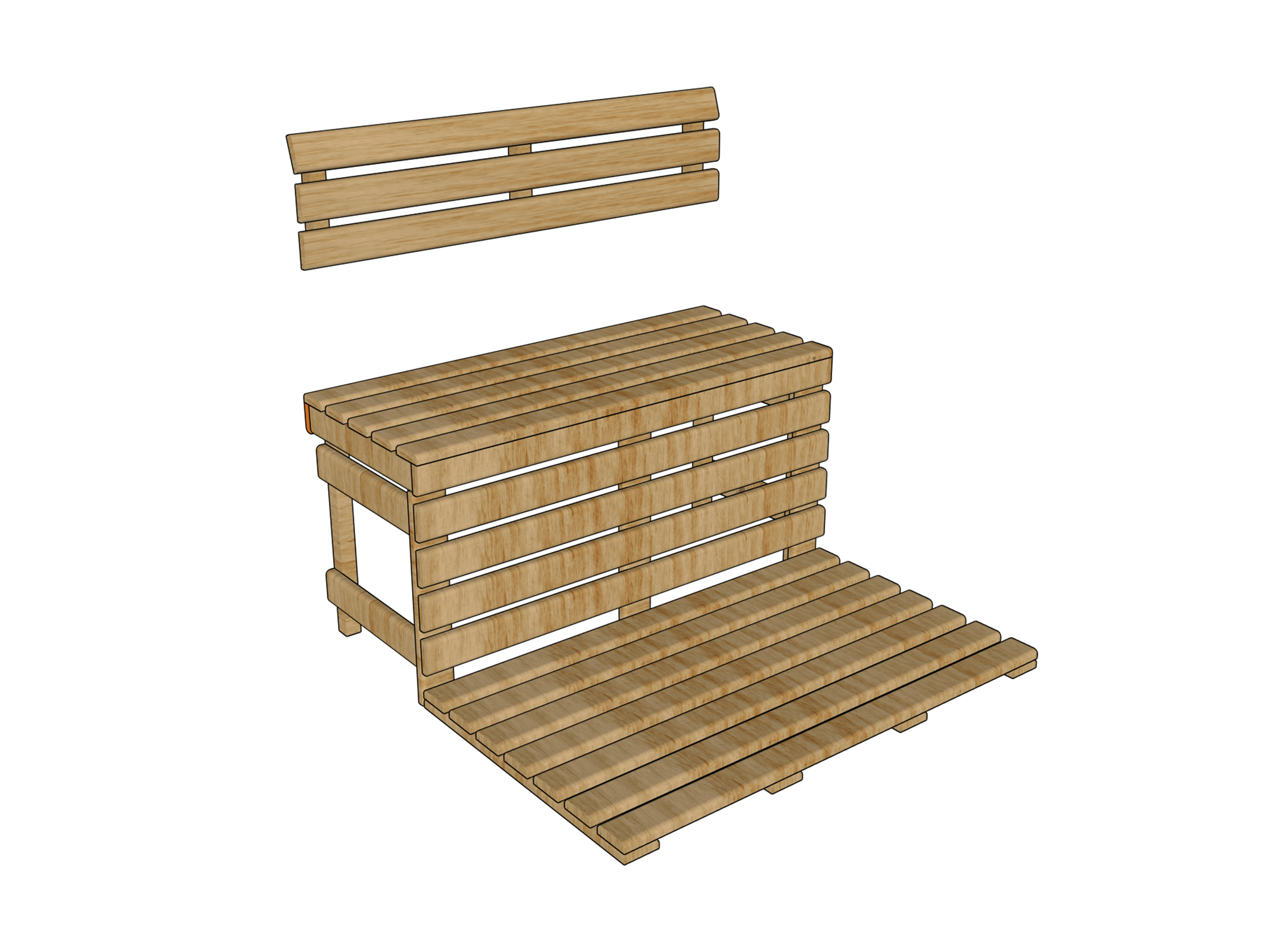 Modular Bench Kit 2000x1500