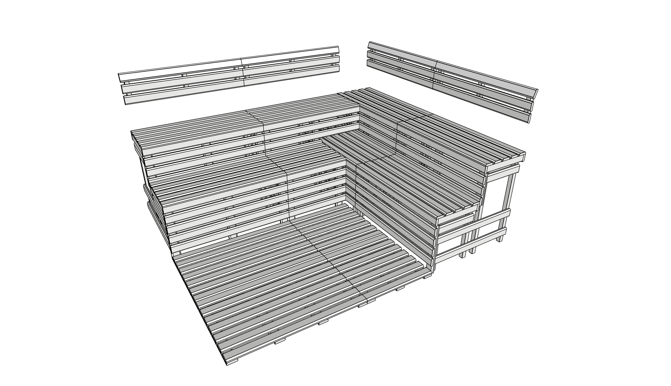 L Configuration Double Height