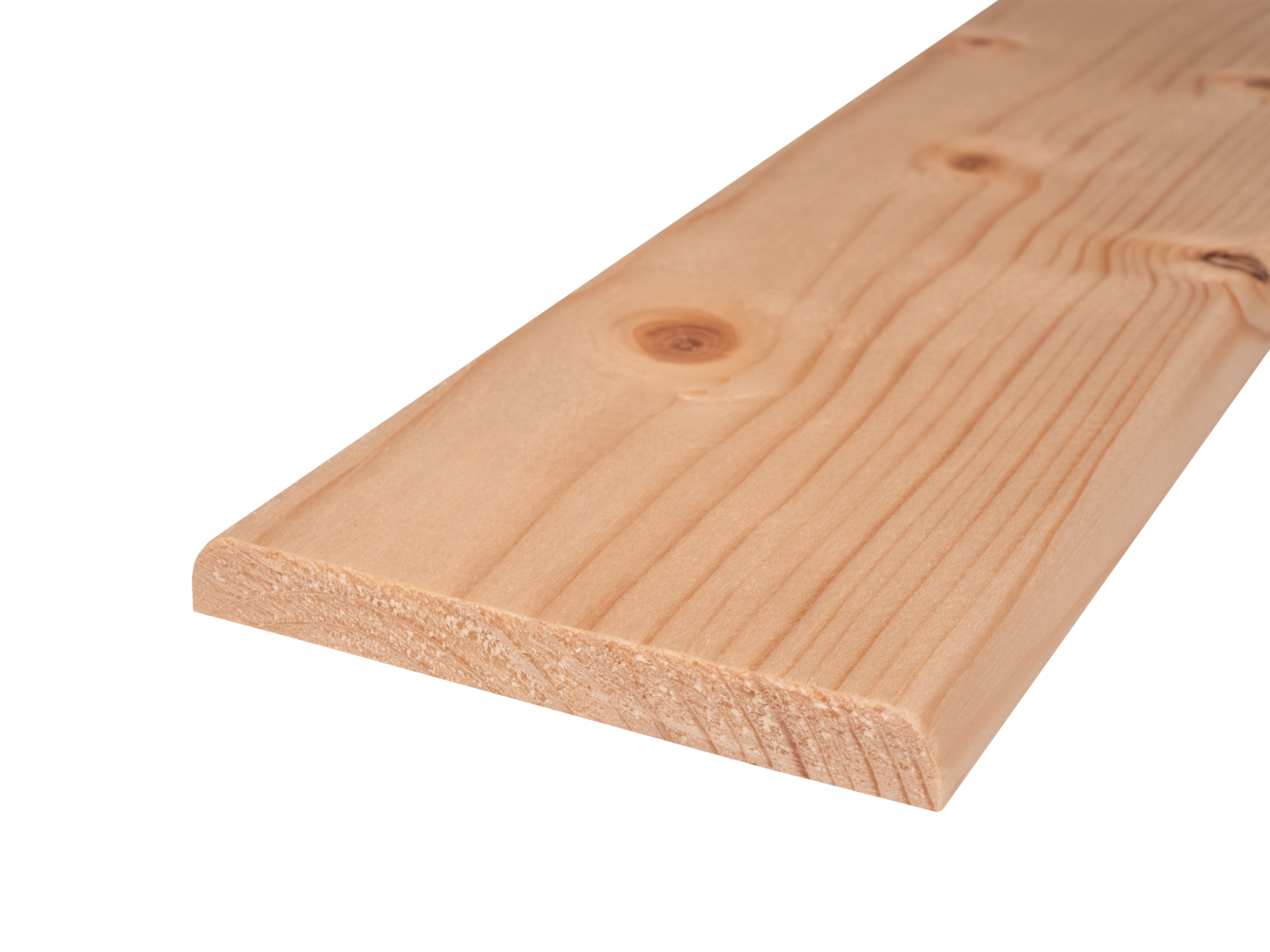 9 x 75mm Spruce Sauna Overlap Mould Trim Pack (6 lengths at 1855mm)