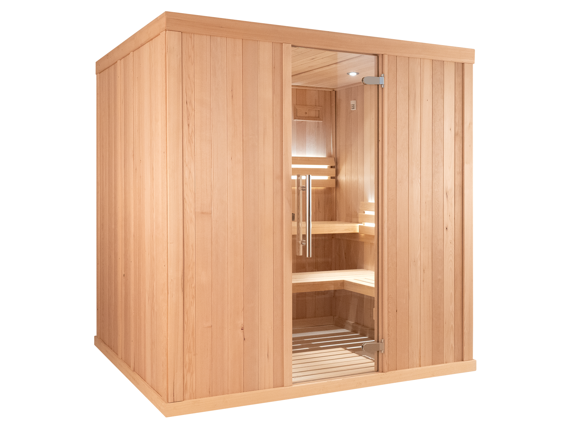 2530 HEM CL Traditional Finnish sauna front left side