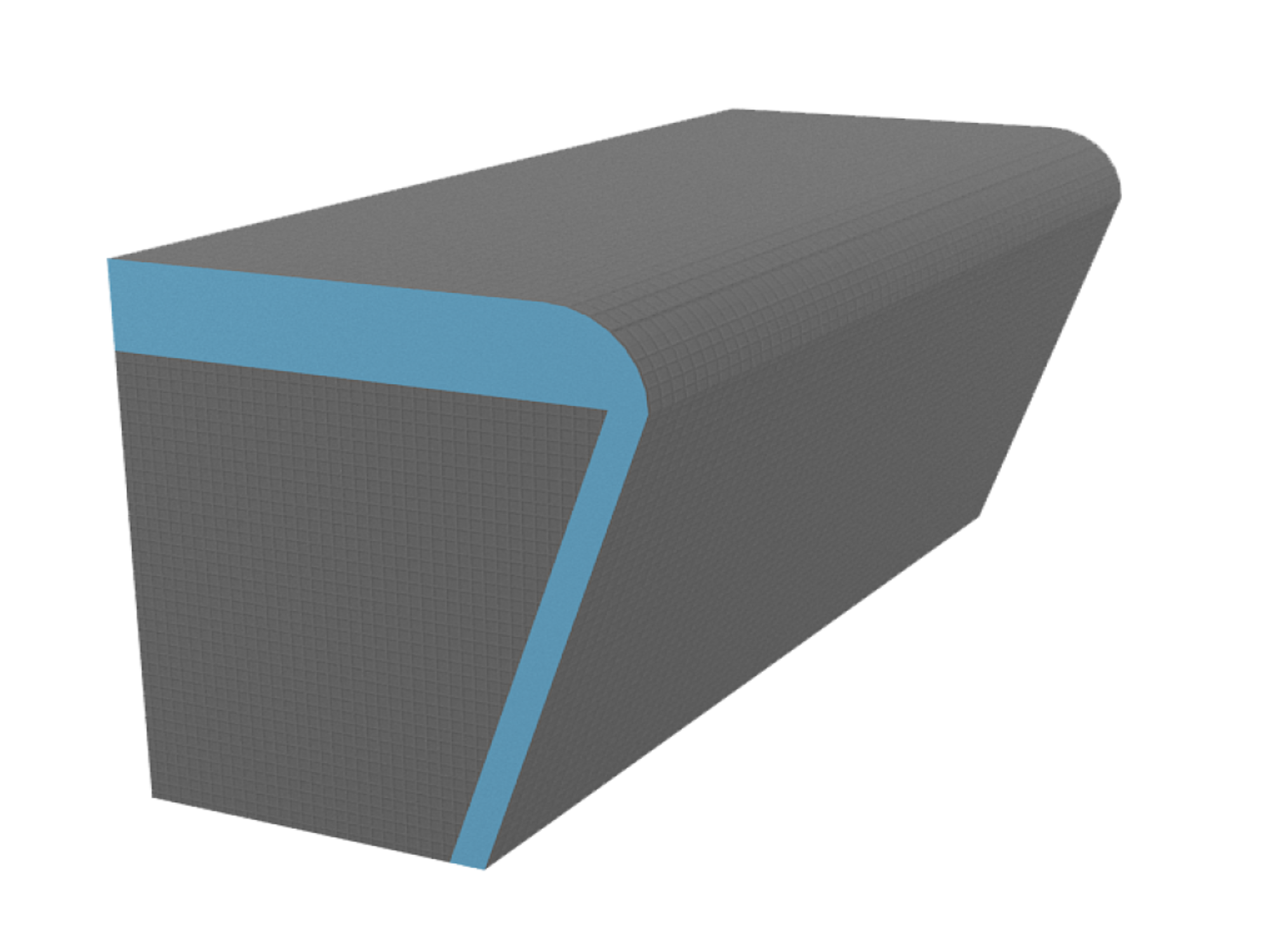Flat Pack XPS Steam Room Seating - Straight Bench