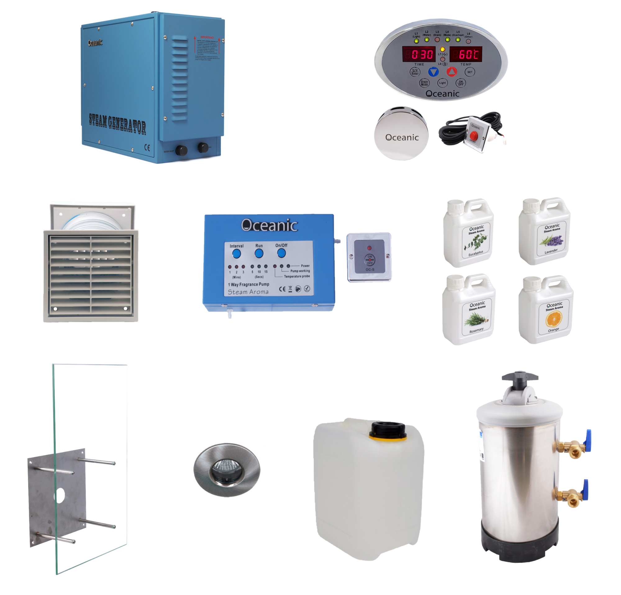 Kit d'installation : hammam semi-pro